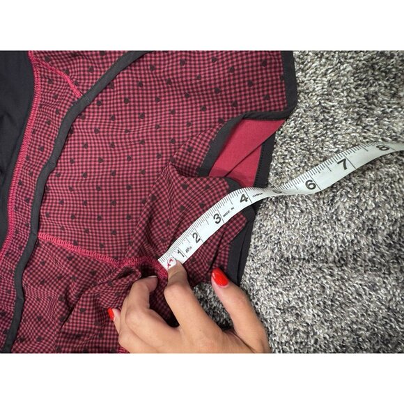 Lululemon Run Times Short *4-way Stretch 4" Dottie Eigth Gingham Sz 8 EUC - Picture 6 of 6